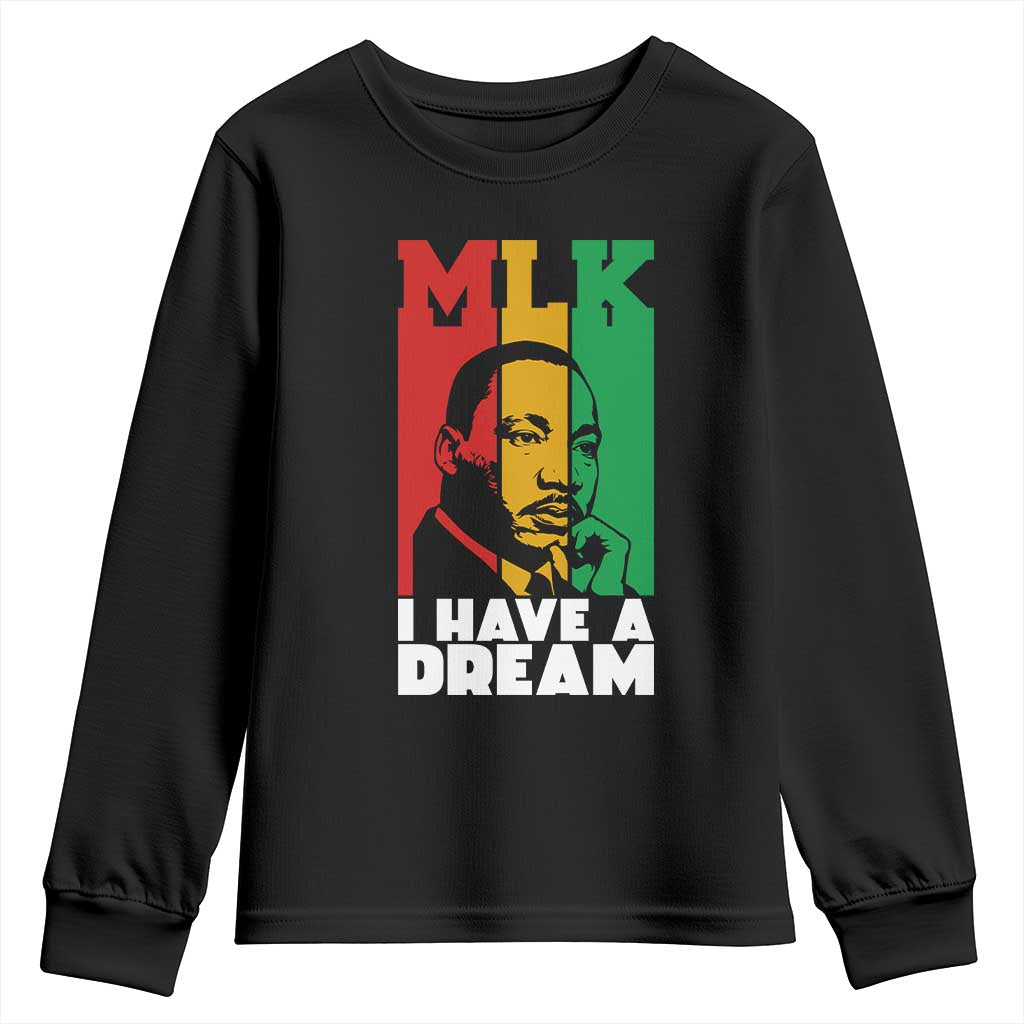 Martin Luther King Jr Youth Sweatshirt I Have Dream MLK Quote - Wonder Print Shop