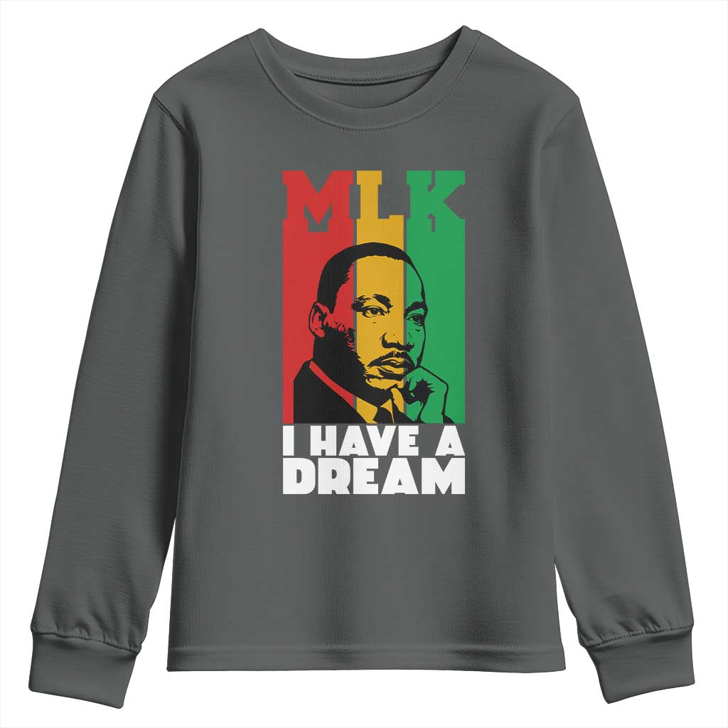 Martin Luther King Jr Youth Sweatshirt I Have Dream MLK Quote - Wonder Print Shop