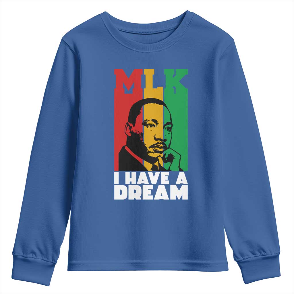 Martin Luther King Jr Youth Sweatshirt I Have Dream MLK Quote - Wonder Print Shop
