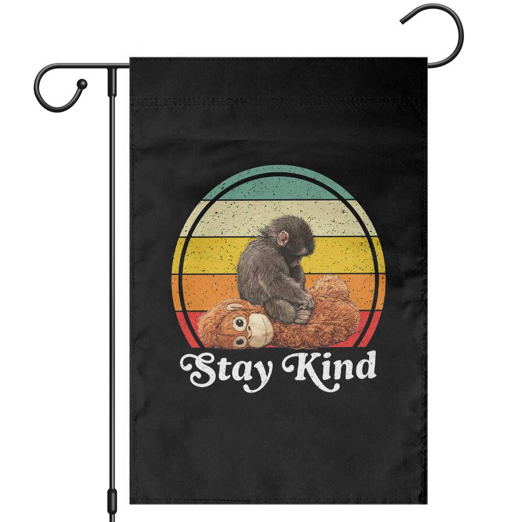 Punch Mokey Garden Flag Viral Trend Baby Monkey Stay Kind