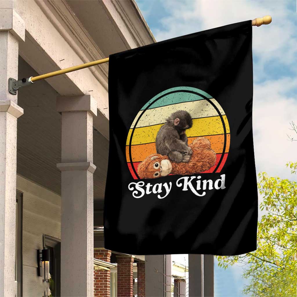 Punch Mokey Garden Flag Viral Trend Baby Monkey Stay Kind