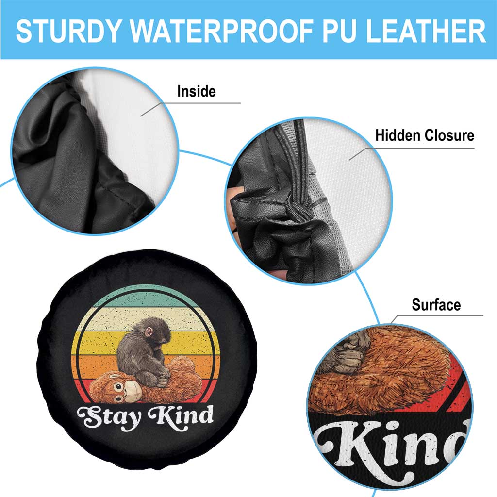 Punch Mokey Spare Tire Cover Viral Trend Baby Monkey Stay Kind