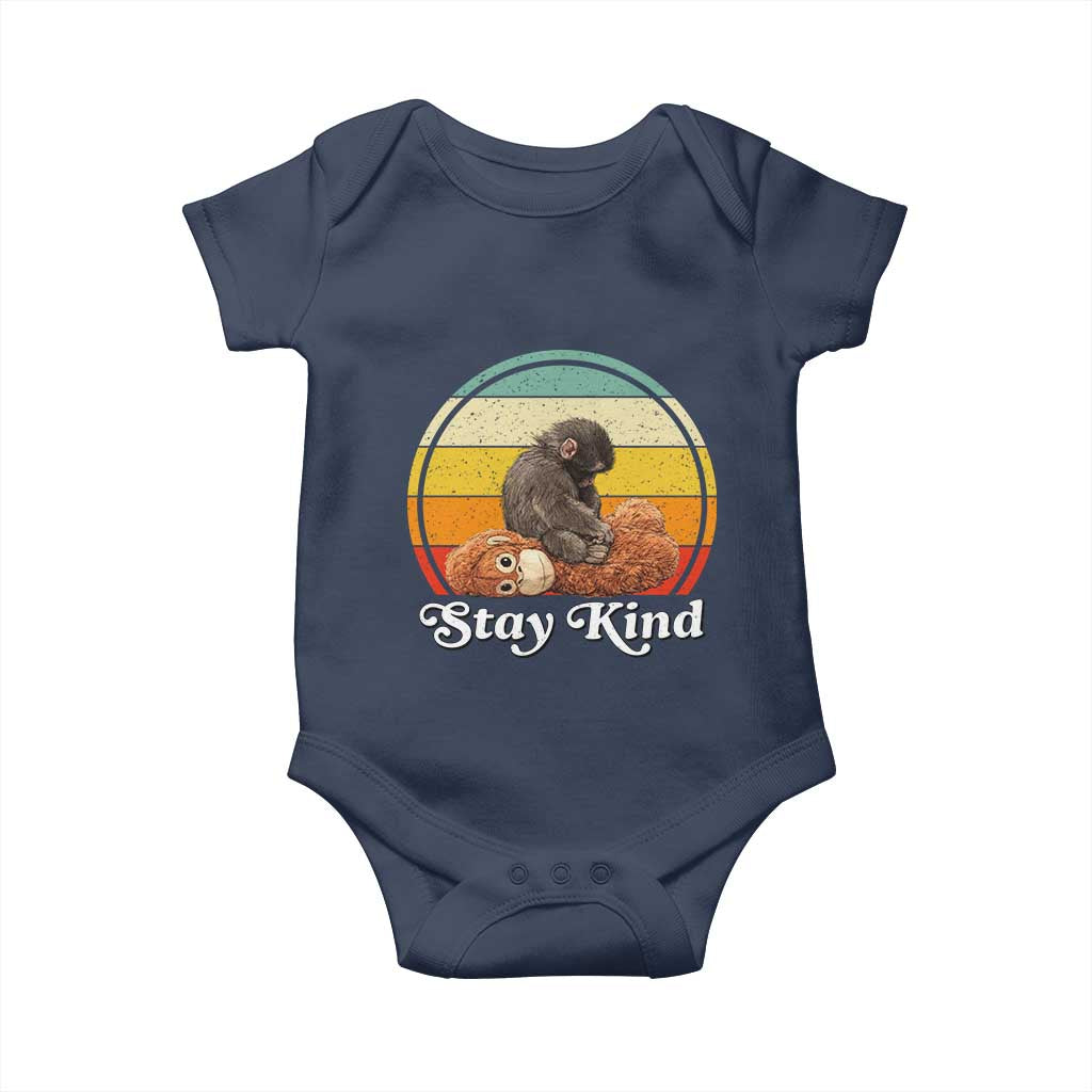 Punch Mokey Baby Onesie Viral Trend Baby Monkey Stay Kind