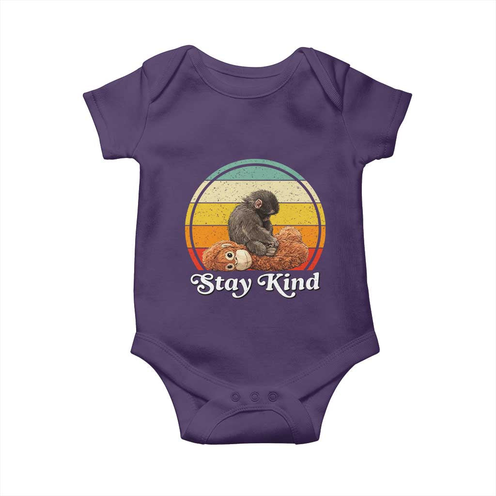 Punch Mokey Baby Onesie Viral Trend Baby Monkey Stay Kind