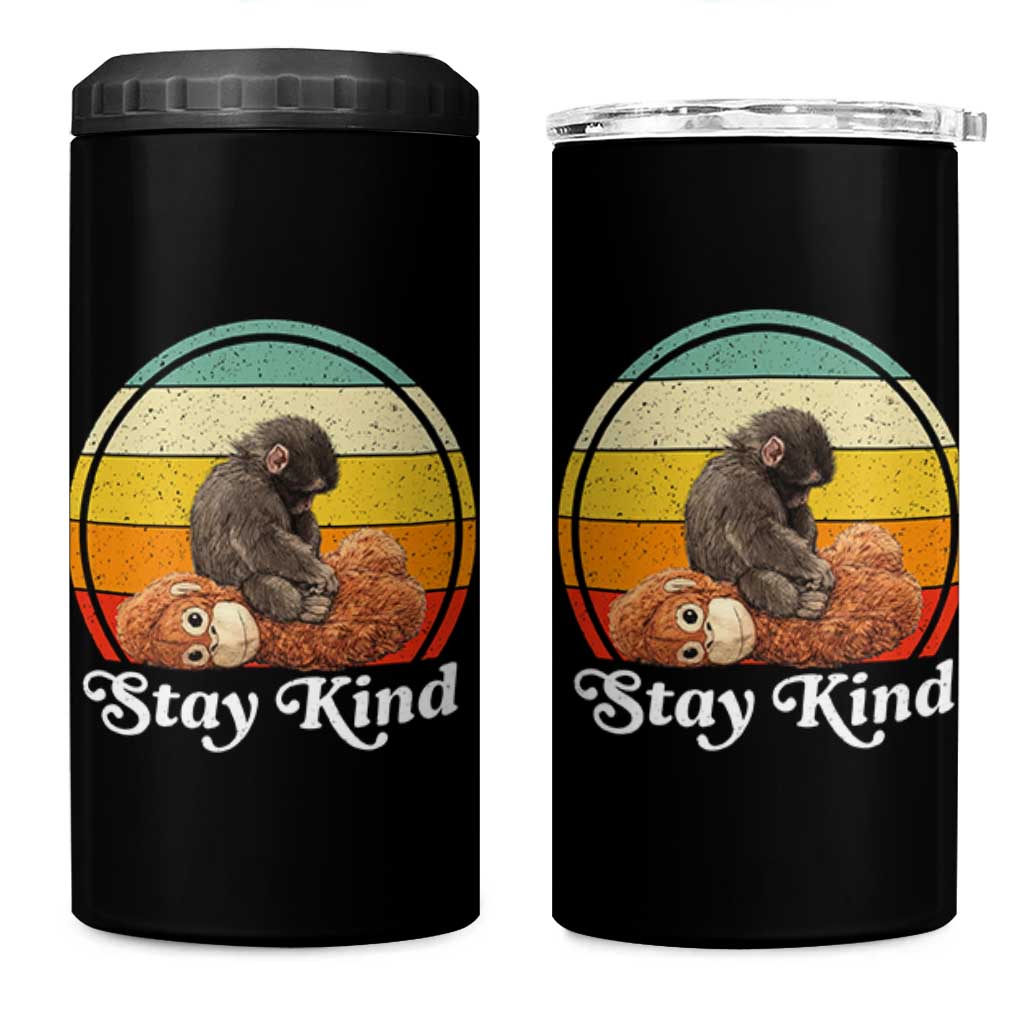 Punch Mokey 4 in 1 Can Cooler Tumbler Viral Trend Baby Monkey Stay Kind