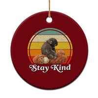 Punch Mokey Ceramic Ornament Viral Trend Baby Monkey Stay Kind