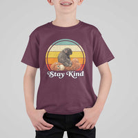 Punch Mokey T Shirt For Kid Viral Trend Baby Monkey Stay Kind
