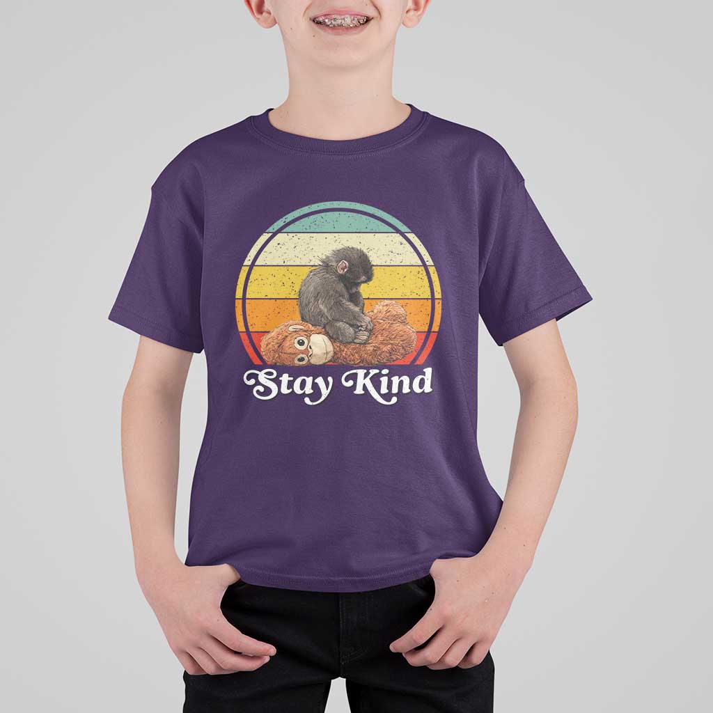 Punch Mokey T Shirt For Kid Viral Trend Baby Monkey Stay Kind