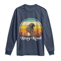 Punch Mokey Long Sleeve Shirt Viral Trend Baby Monkey Stay Kind