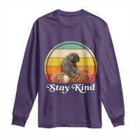 Punch Mokey Long Sleeve Shirt Viral Trend Baby Monkey Stay Kind