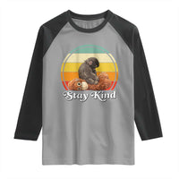 Punch Mokey Raglan Shirt Viral Trend Baby Monkey Stay Kind