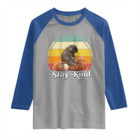 Punch Mokey Raglan Shirt Viral Trend Baby Monkey Stay Kind