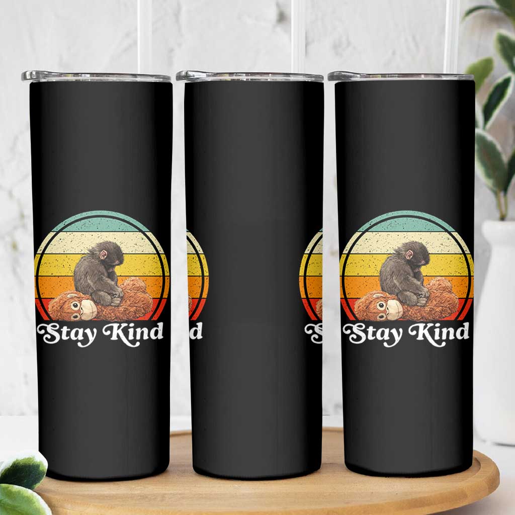 Punch Mokey Skinny Tumbler Viral Trend Baby Monkey Stay Kind