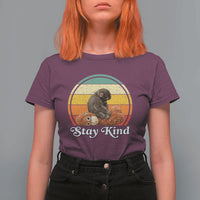 Punch Mokey T Shirt For Women Viral Trend Baby Monkey Stay Kind
