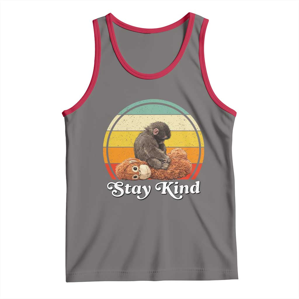 Punch Mokey Tank Top Viral Trend Baby Monkey Stay Kind