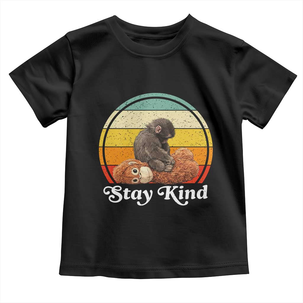 Punch Mokey Toddler T Shirt Viral Trend Baby Monkey Stay Kind