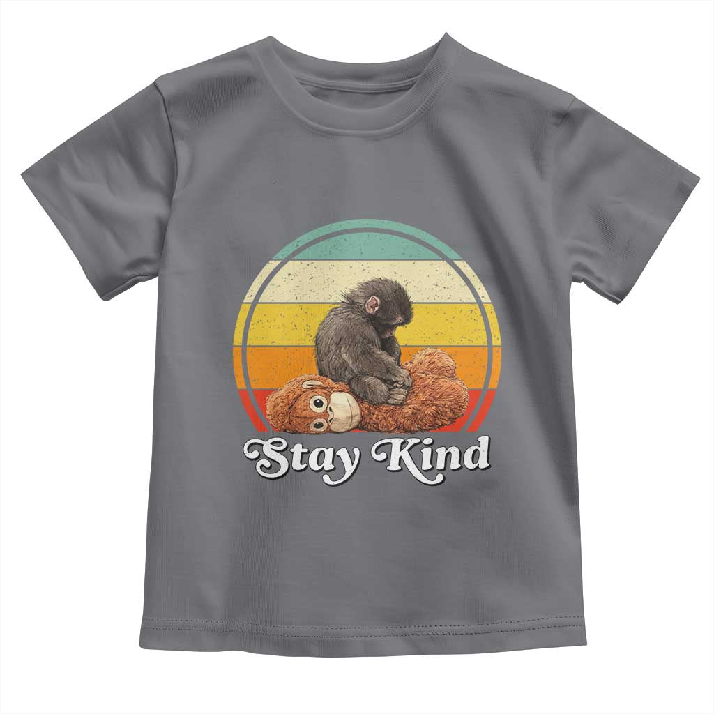 Punch Mokey Toddler T Shirt Viral Trend Baby Monkey Stay Kind