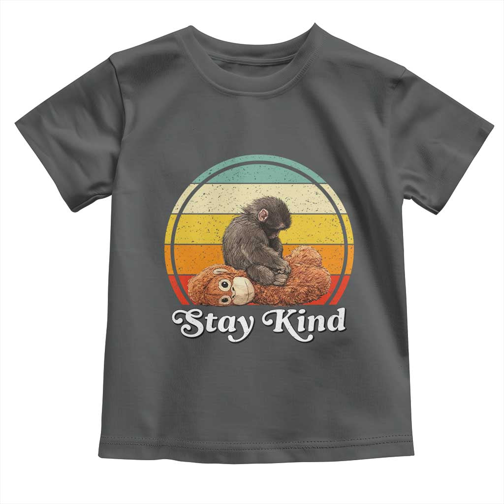 Punch Mokey Toddler T Shirt Viral Trend Baby Monkey Stay Kind