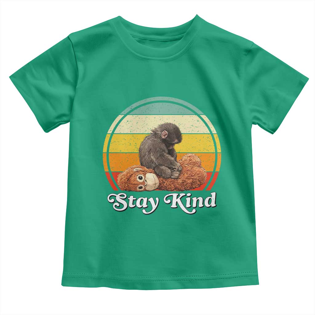 Punch Mokey Toddler T Shirt Viral Trend Baby Monkey Stay Kind