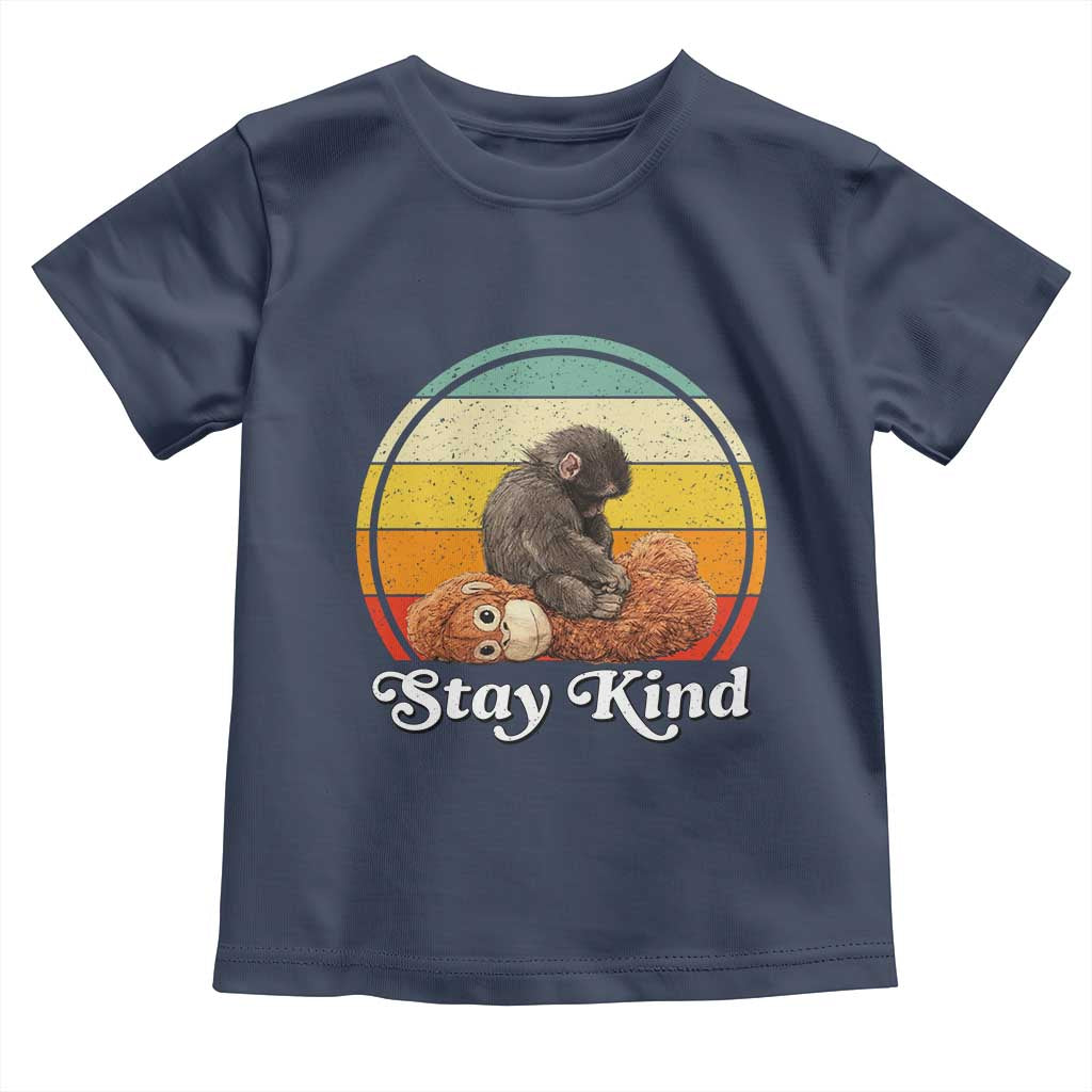 Punch Mokey Toddler T Shirt Viral Trend Baby Monkey Stay Kind