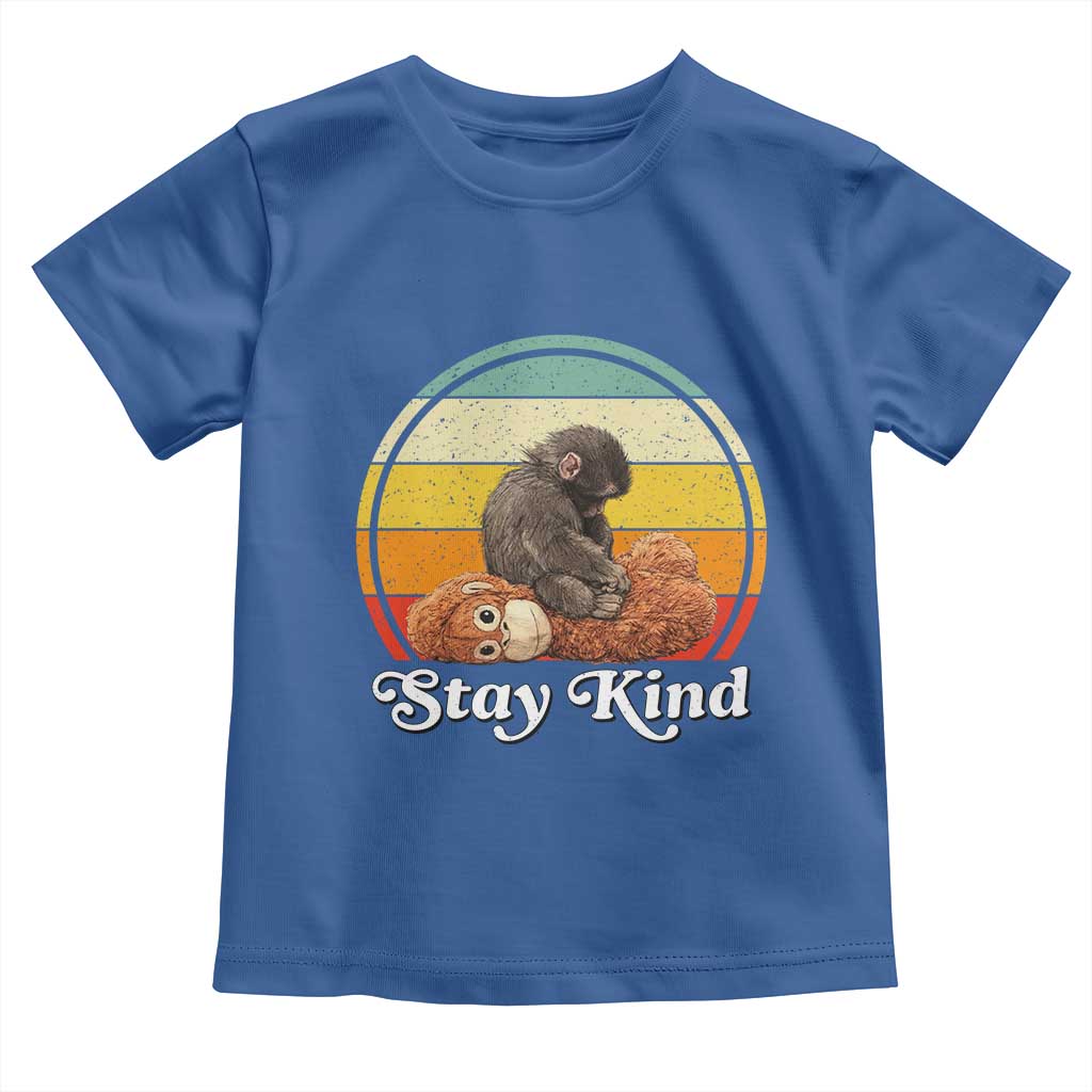 Punch Mokey Toddler T Shirt Viral Trend Baby Monkey Stay Kind