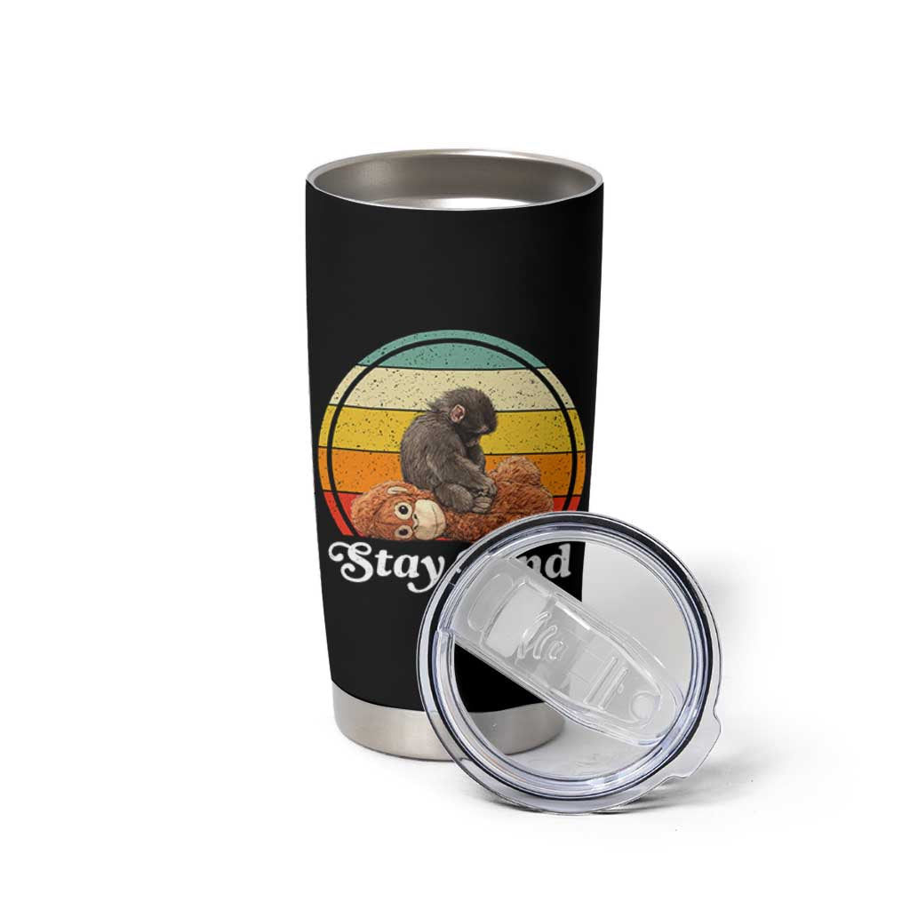 Punch Mokey Tumbler Cup Viral Trend Baby Monkey Stay Kind
