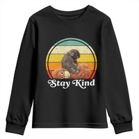 Punch Mokey Youth Sweatshirt Viral Trend Baby Monkey Stay Kind