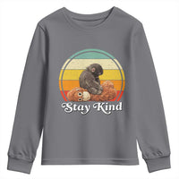 Punch Mokey Youth Sweatshirt Viral Trend Baby Monkey Stay Kind