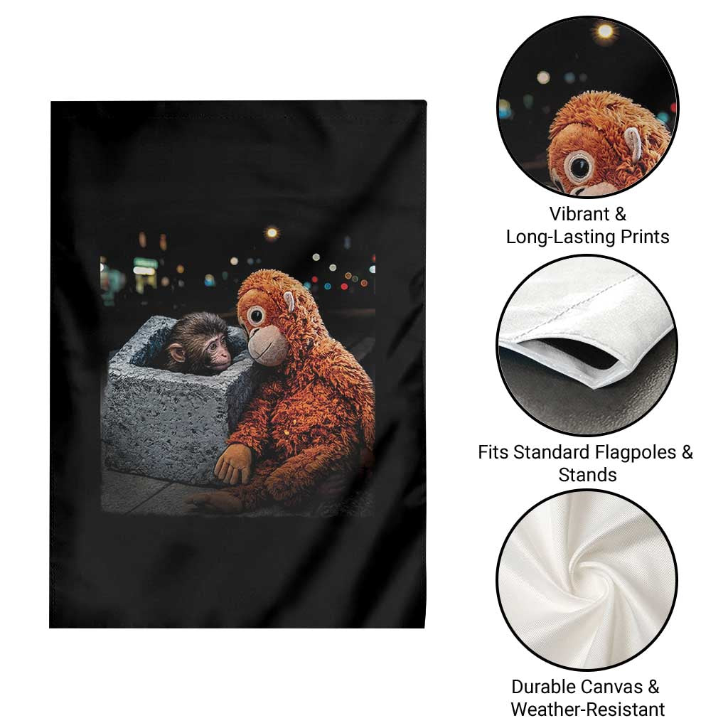 Punch Mokey Garden Flag Viral Trend Baby Monkey Streets Meme