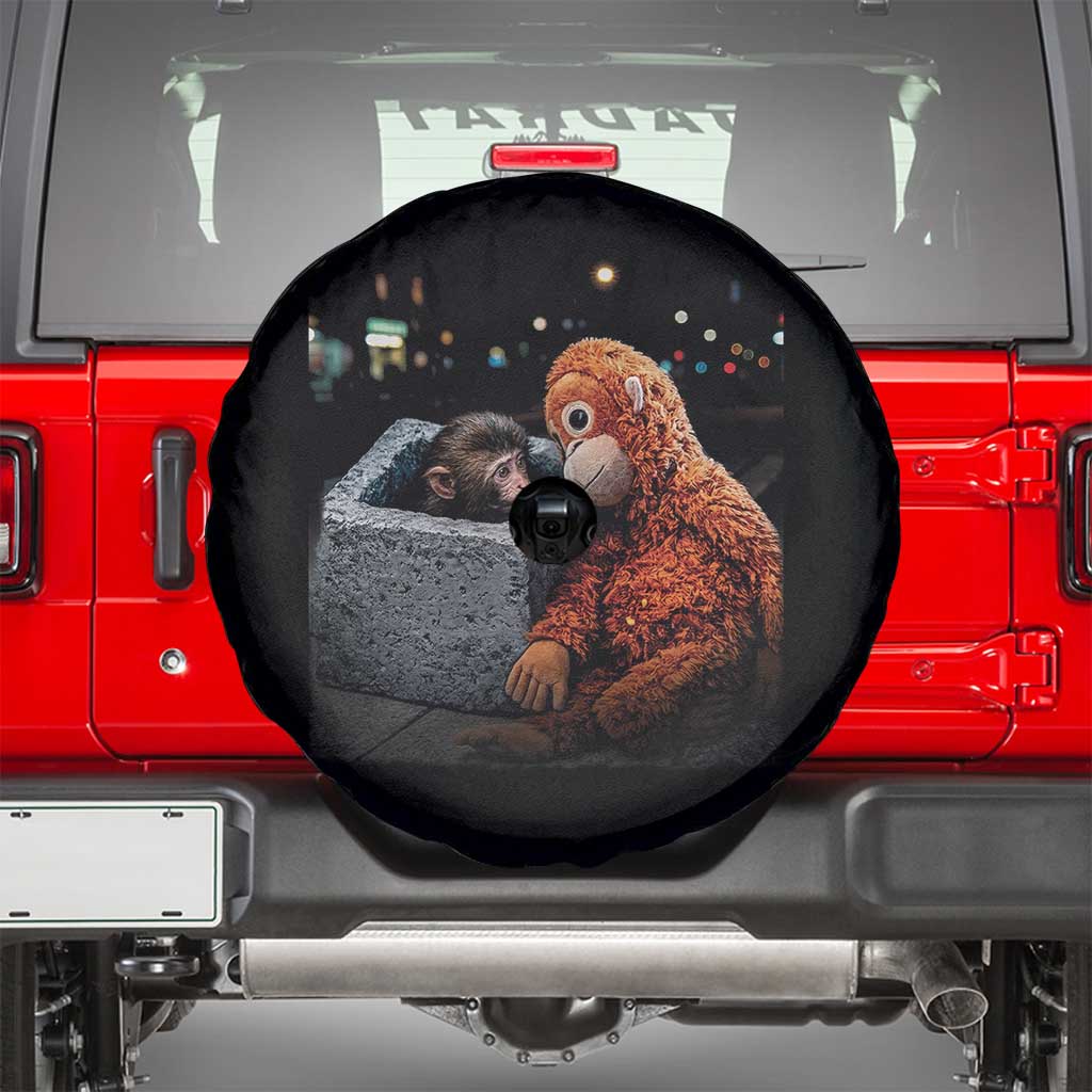 Punch Mokey Spare Tire Cover Viral Trend Baby Monkey Streets Meme