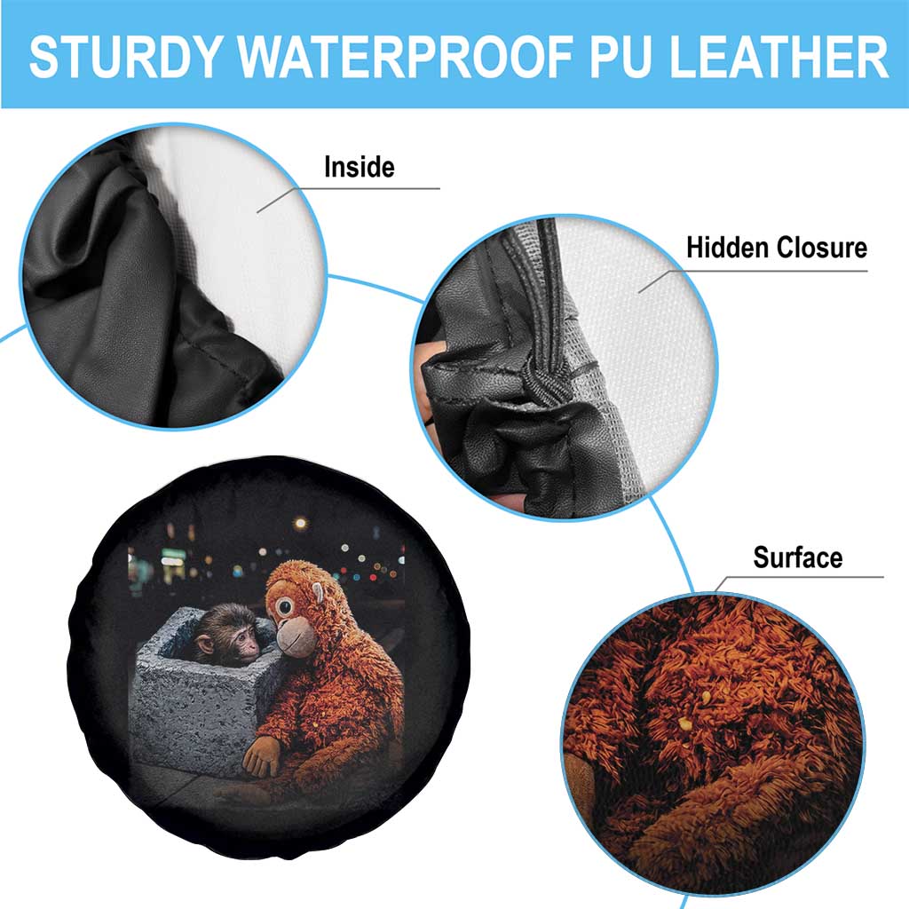 Punch Mokey Spare Tire Cover Viral Trend Baby Monkey Streets Meme