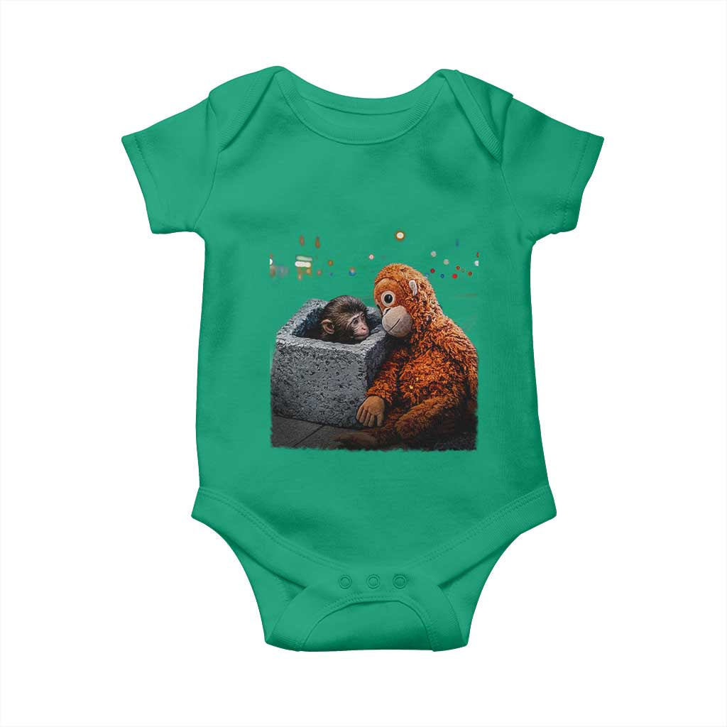 Punch Mokey Baby Onesie Viral Trend Baby Monkey Streets Meme