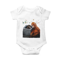 Punch Mokey Baby Onesie Viral Trend Baby Monkey Streets Meme