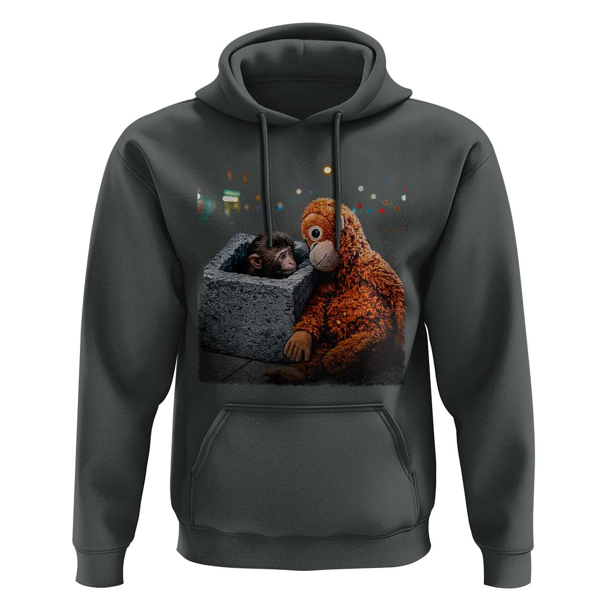Punch Mokey Hoodie Viral Trend Baby Monkey Streets Meme