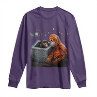 Punch Mokey Long Sleeve Shirt Viral Trend Baby Monkey Streets Meme