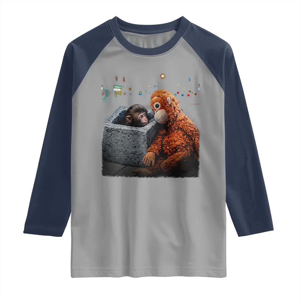 Punch Mokey Raglan Shirt Viral Trend Baby Monkey Streets Meme