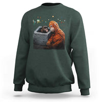 Punch Mokey Sweatshirt Viral Trend Baby Monkey Streets Meme