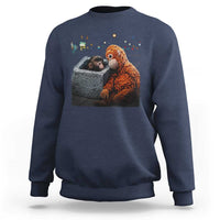 Punch Mokey Sweatshirt Viral Trend Baby Monkey Streets Meme