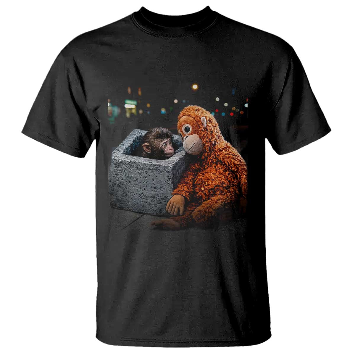 Punch Mokey T Shirt Viral Trend Baby Monkey Streets Meme