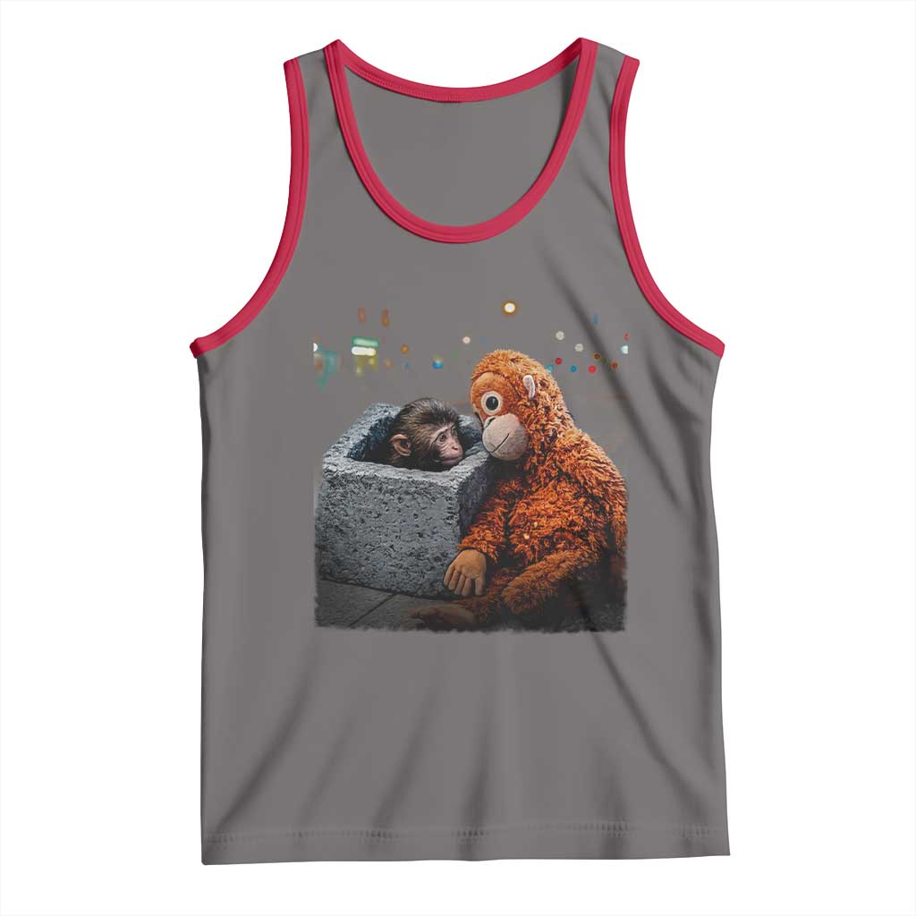 Punch Mokey Tank Top Viral Trend Baby Monkey Streets Meme