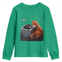 Punch Mokey Youth Sweatshirt Viral Trend Baby Monkey Streets Meme