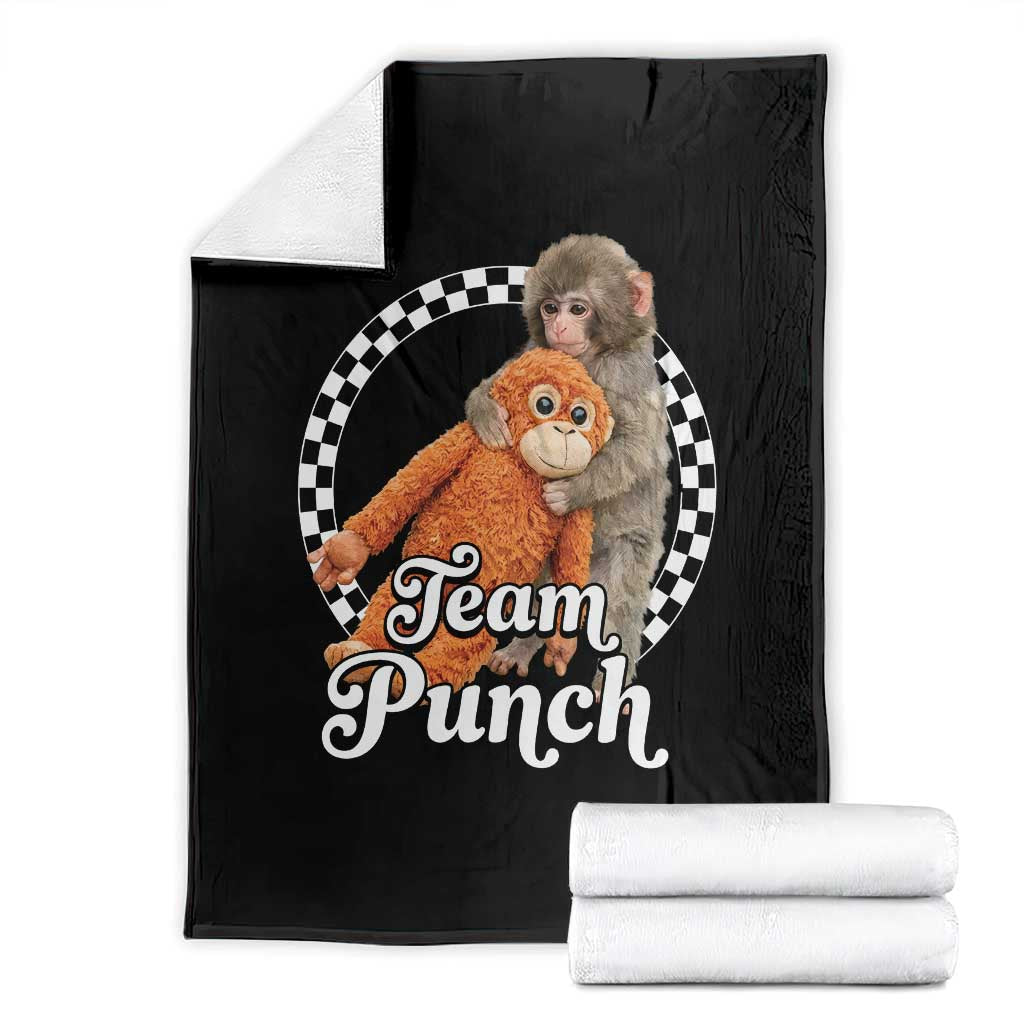 Punch Mokey Throw Blanket Baby Monkey And Plush Toy Viral Trend