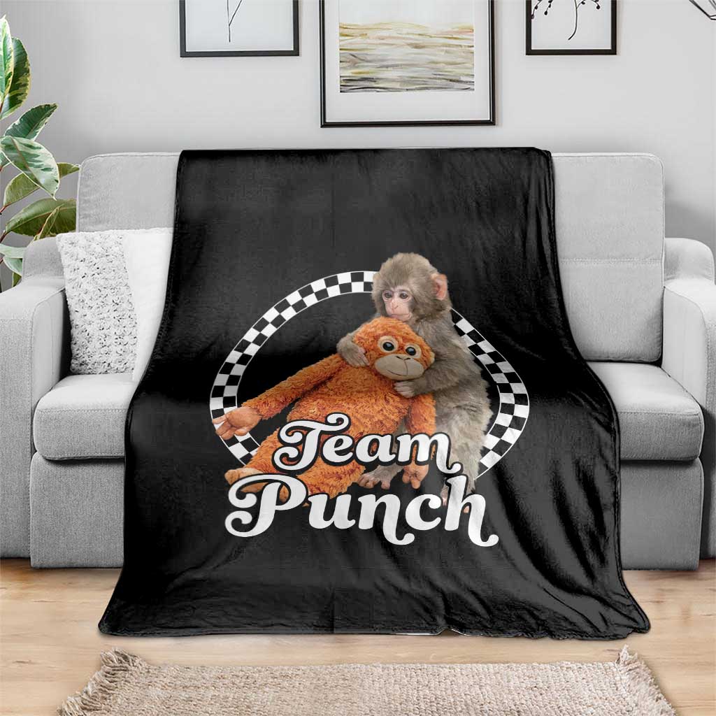 Punch Mokey Throw Blanket Baby Monkey And Plush Toy Viral Trend