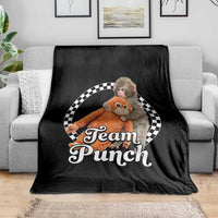 Punch Mokey Throw Blanket Baby Monkey And Plush Toy Viral Trend