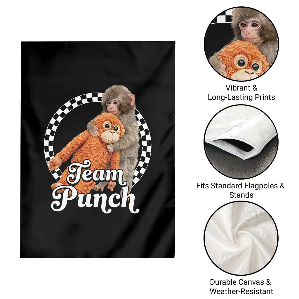 Punch Mokey Garden Flag Baby Monkey And Plush Toy Viral Trend