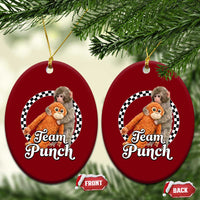 Punch Mokey Ceramic Ornament Baby Monkey And Plush Toy Viral Trend