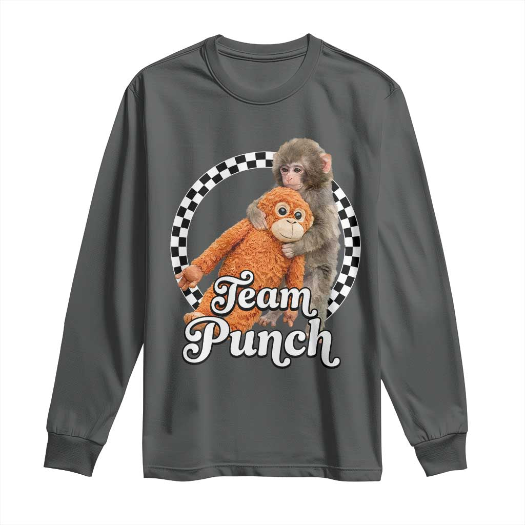 Punch Mokey Long Sleeve Shirt Baby Monkey And Plush Toy Viral Trend