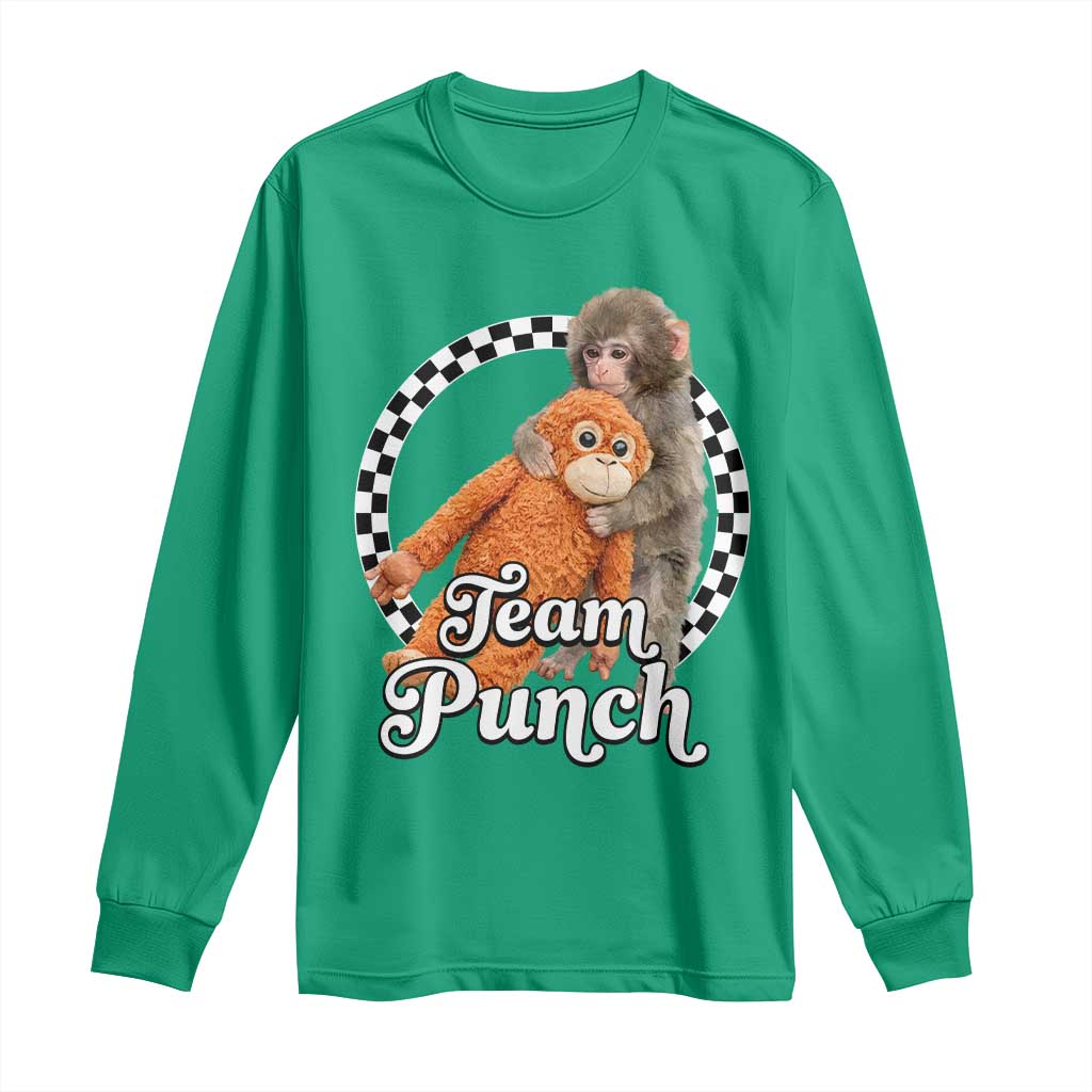 Punch Mokey Long Sleeve Shirt Baby Monkey And Plush Toy Viral Trend