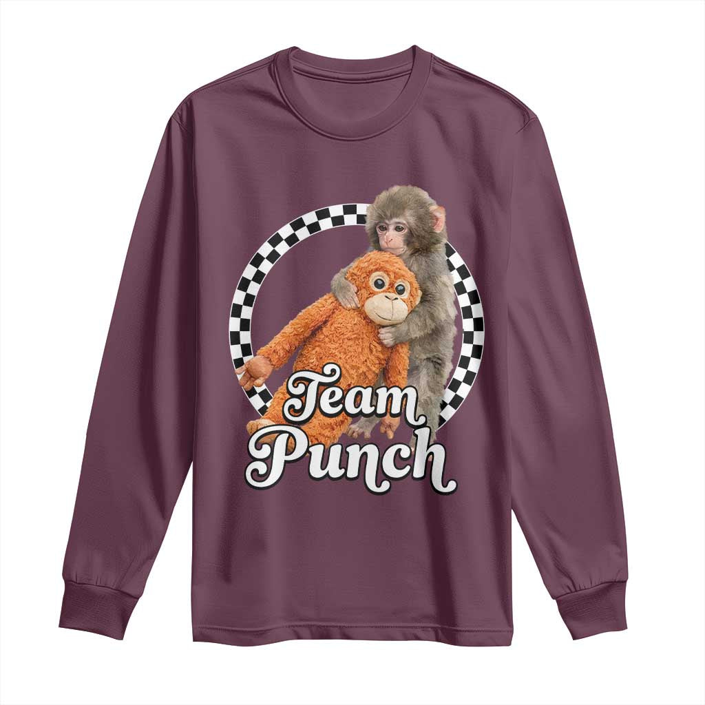 Punch Mokey Long Sleeve Shirt Baby Monkey And Plush Toy Viral Trend