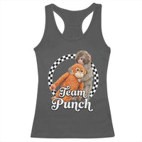 Punch Mokey Racerback Tank Top Baby Monkey And Plush Toy Viral Trend